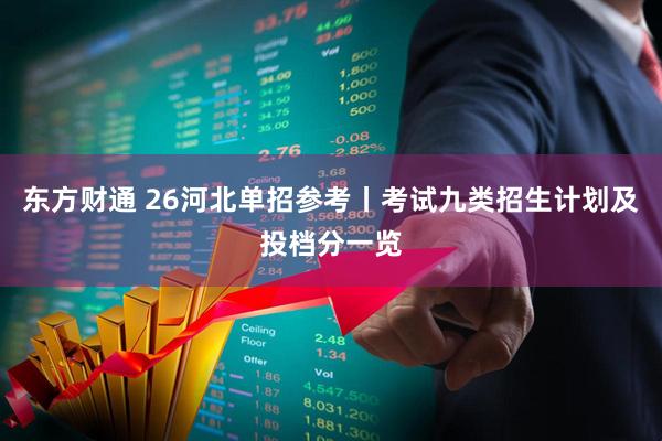 东方财通 26河北单招参考丨考试九类招生计划及投档分一览