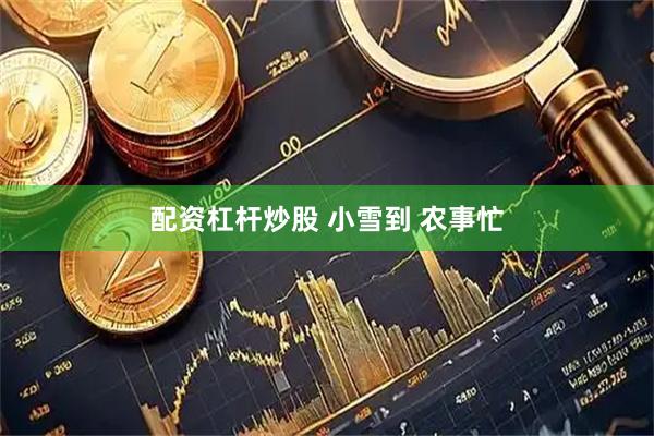 配资杠杆炒股 小雪到 农事忙