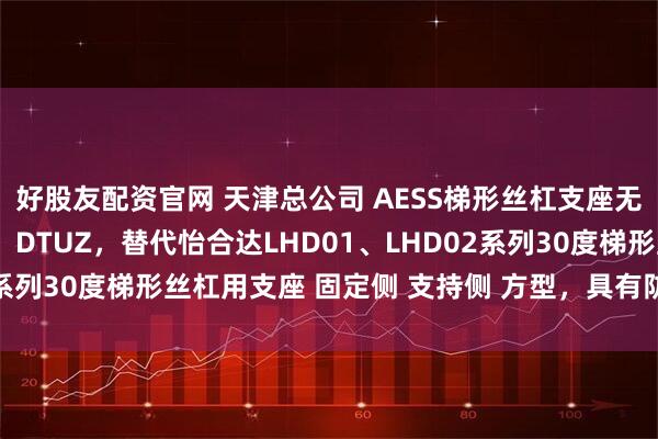 好股友配资官网 天津总公司 AESS梯形丝杠支座无电解镀镍系列DTWZ、DTUZ，替代怡合达LHD01、LHD02系列30度梯形丝杠用支座 固定侧 支持侧 方型，具有防腐防锈特点